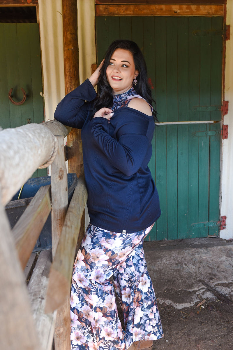 Aniela Nek Two tone Breistof truitjie