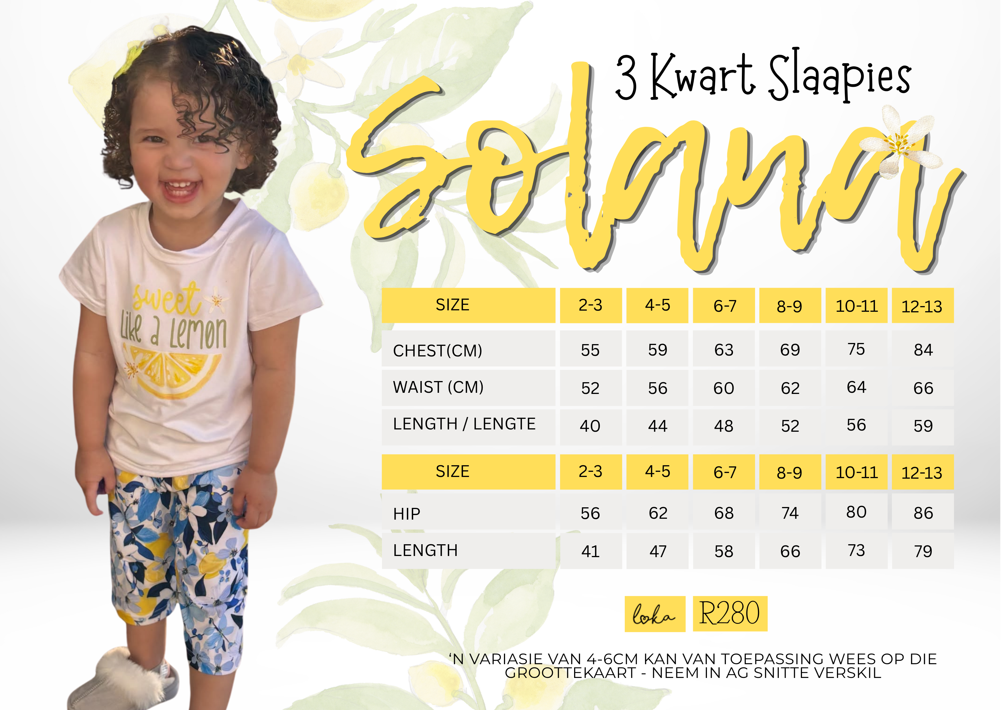 Solana Kids 3/4 Slaapies( Pre-order)