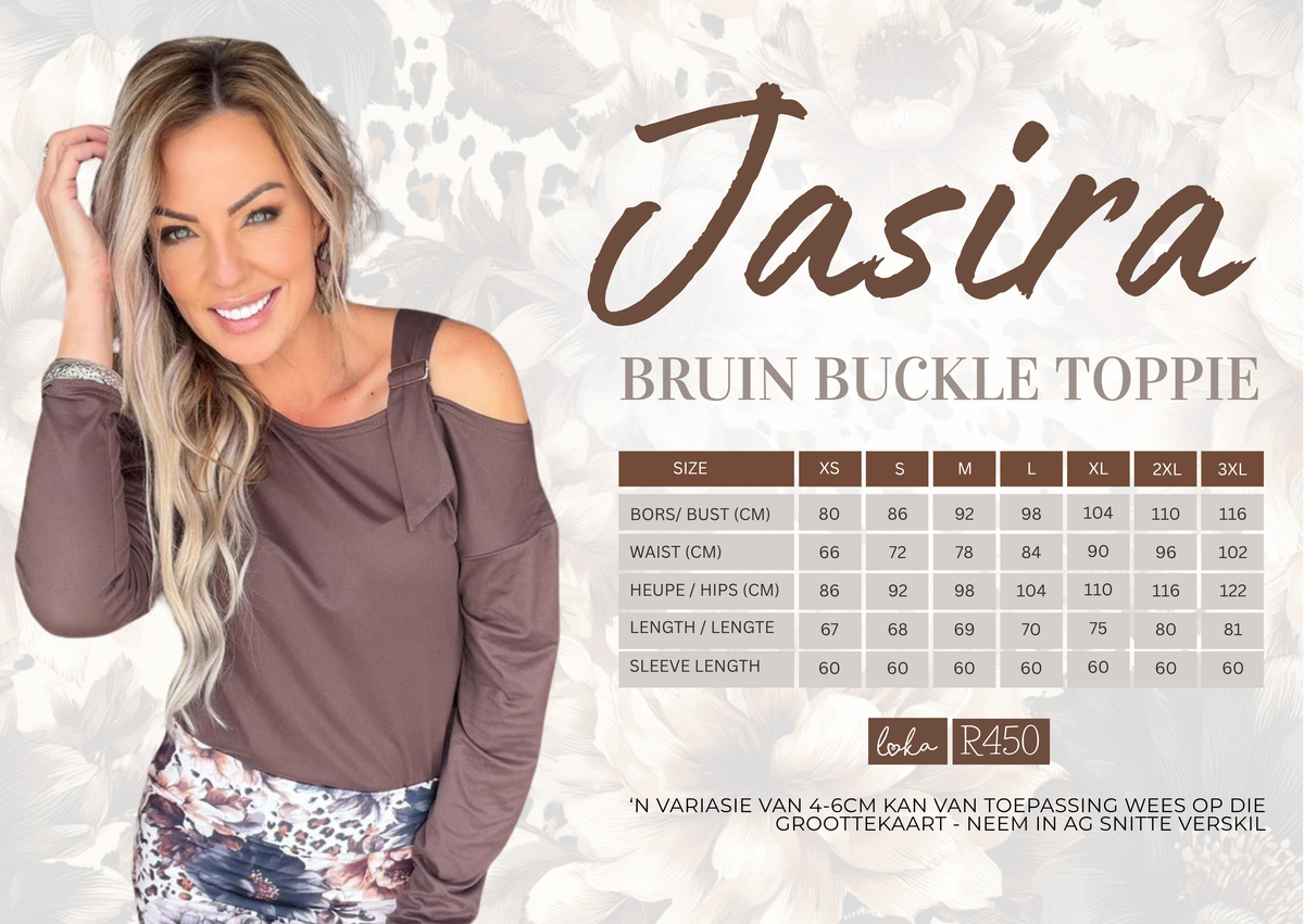Jasira Buckle top Bruin (Pre-order)