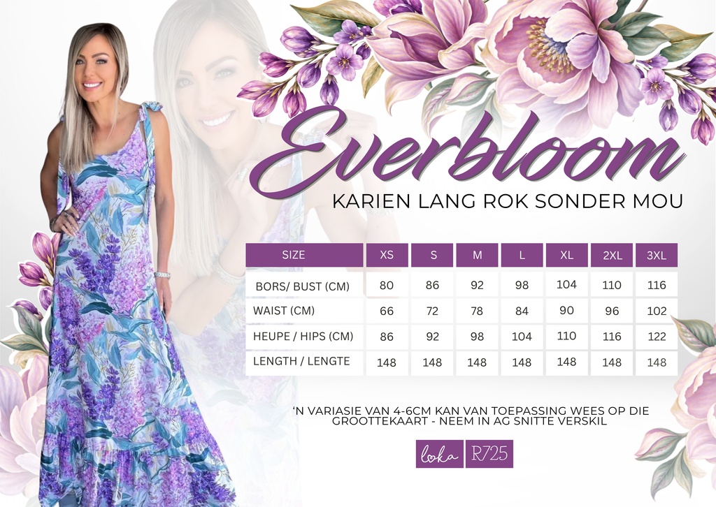 Everbloom Karien Rok(sonder mou)
