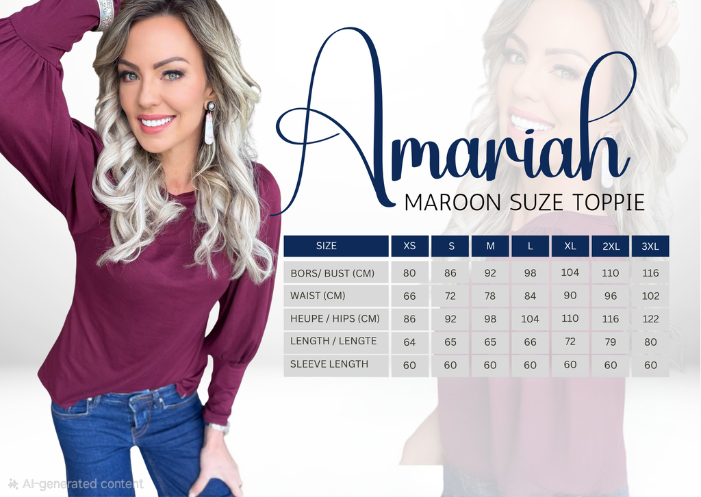 Amariah Suze Maroon( Pre-order)